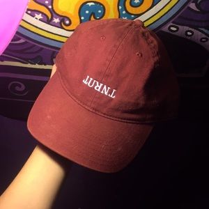 Maroon Adjustable Turnt Dad Hat